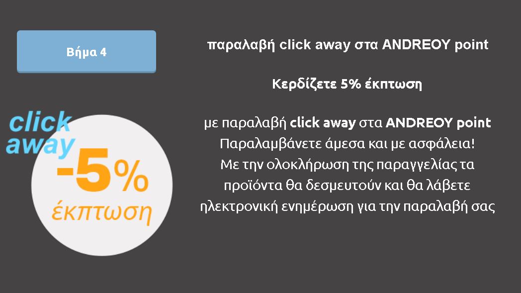 click away έκπτωση