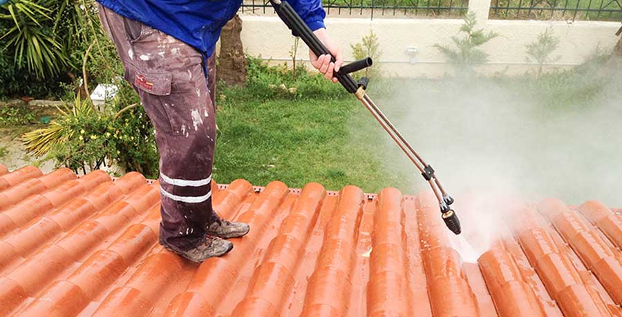 cleaning Tile roof